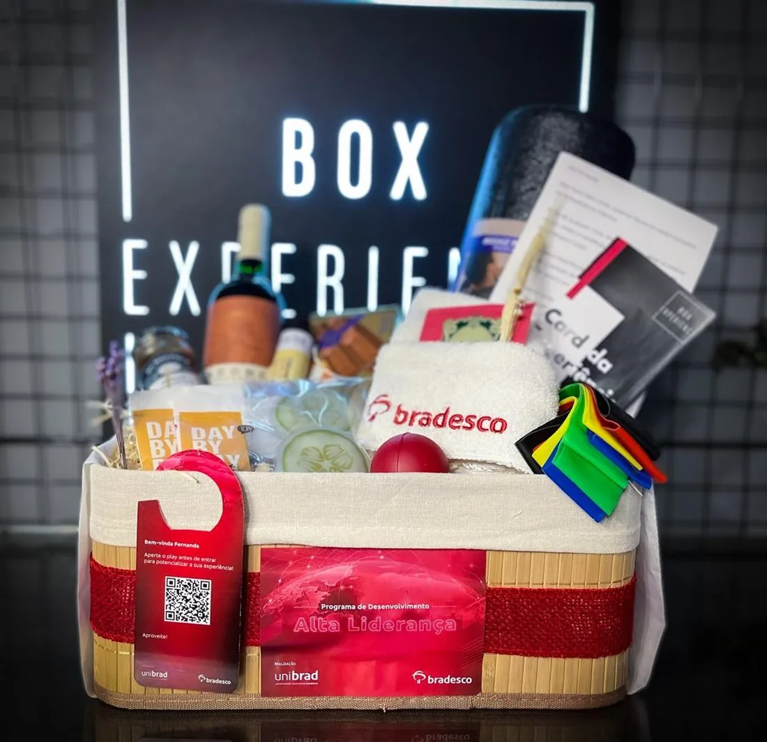Experiência corporativa Box Experience personalizada para a Bradesco